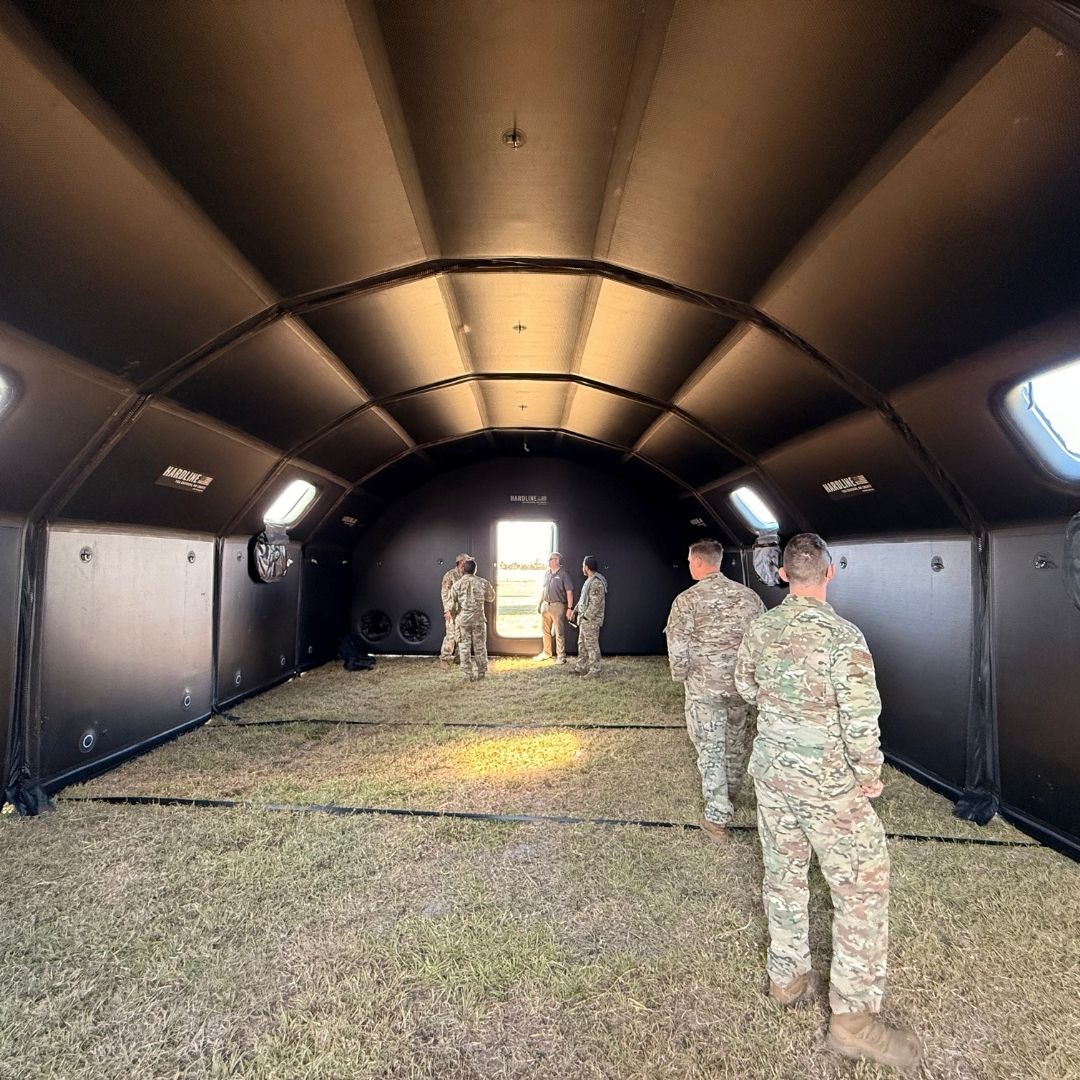 military members inside large TOC