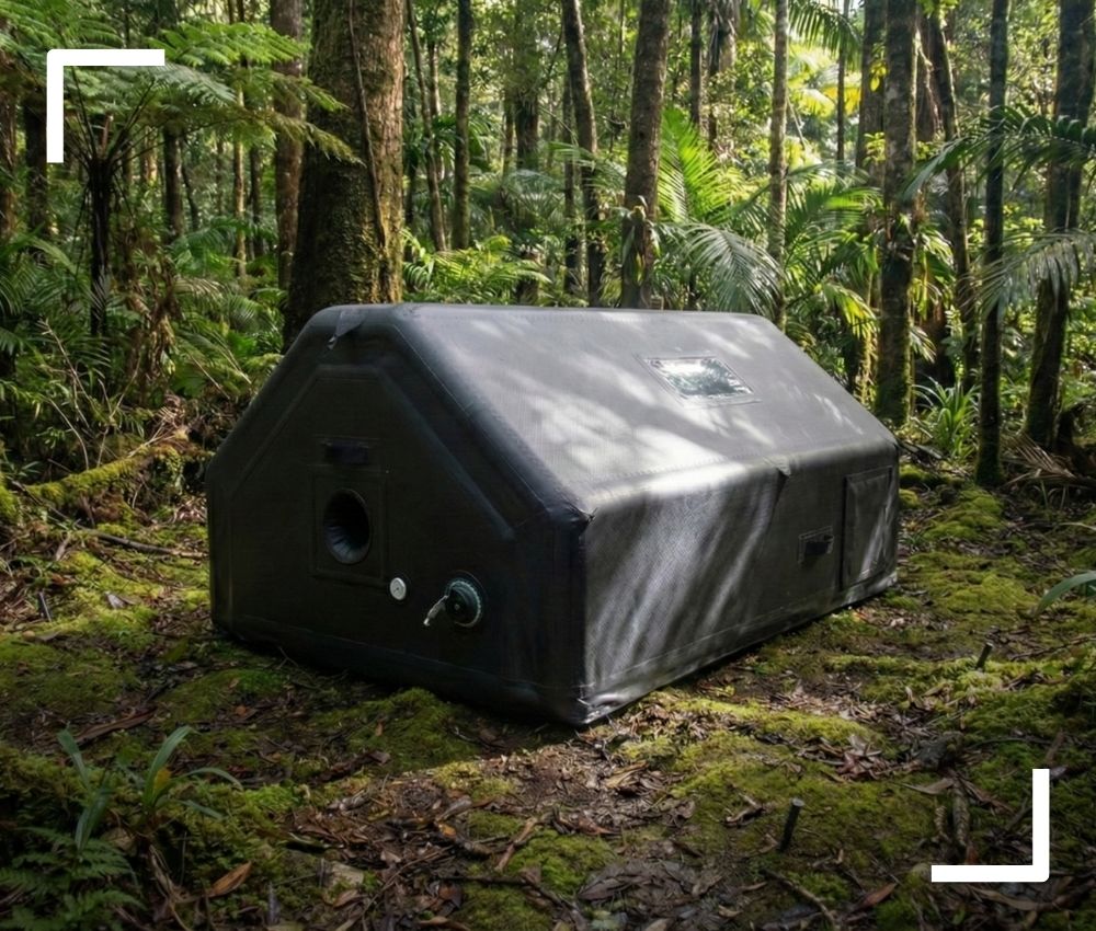 Scout tent in the jungle